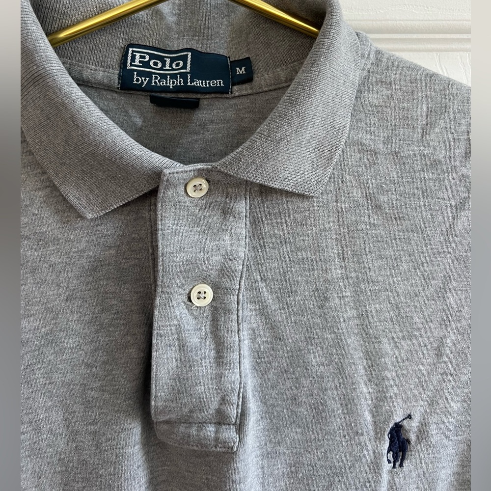 Polo by Ralph Lauren grey polo shirt size medium